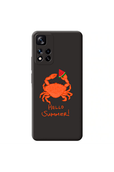 Other Xiaomi Redmi Note 11 Pro 5G Hello Summer! Black Colored Silicone TPU Θήκη