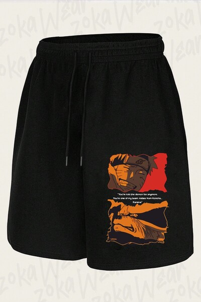 ZOKAWEAR Unisex Kurama Naruto V2 Design Printed Shorts