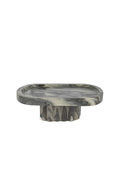 Mikasa Moor Oval Marble Footed Presentation Bowl 31X15X12Cm