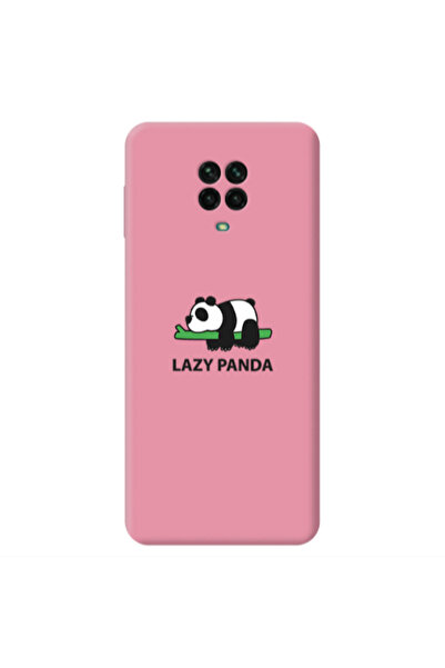 Other Xiaomi Redmi Note 9 Pro Lazy panda Pink Colored Silicone TPU Θήκη