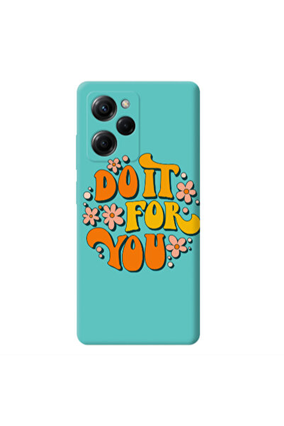 Other Xiaomi Poco X5 Pro Do it For You Turquoise Colored Silicone TPU Θήκη