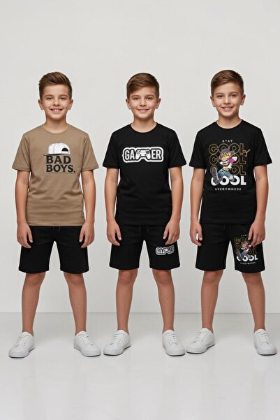 han elegant 3-Piece Premium Capri T-Shirt Kids Set