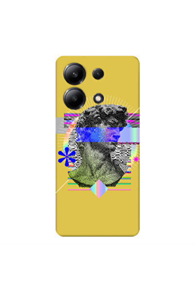Other Xiaomi Redmi Note 13 4G Statue pixels Yellow Colored Silicone TPU Θήκη