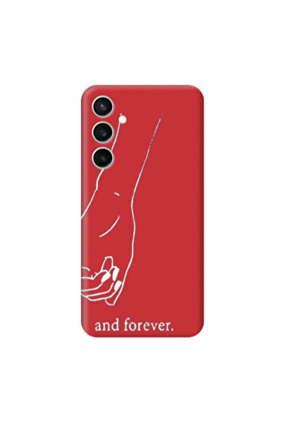 Other Samsung S24 Plus And forewer Red Colored Silicone TPU Θήκη