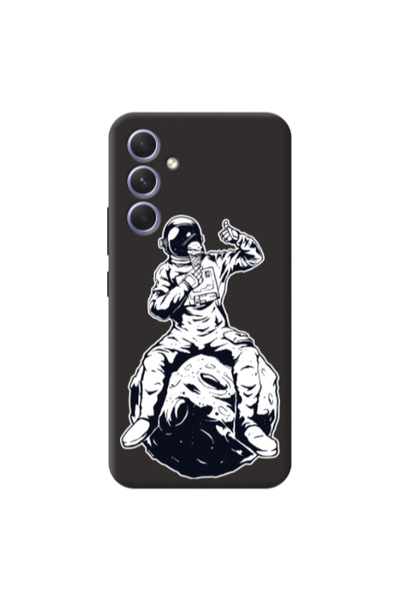 Other Samsung A56 ice cream in space Black Colored Silicone TPU Θήκη