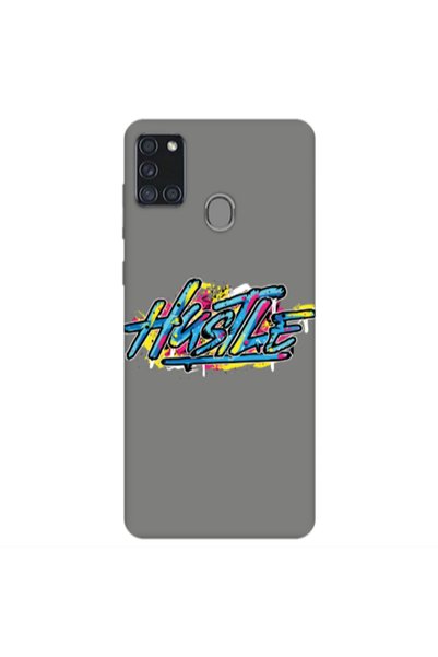 Other Samsung A21S Hustle Grey Colored Silicone TPU Θήκη