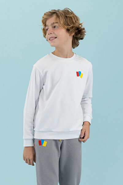 Haribo White Girls' Crew Neck Sweatshirt Hrbtxt300