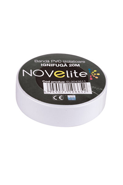 NOVELITE IGN Μονωτική Ταινία PVC 20μ Λευκή, NOVELITE, ΜΟΝΩΤΙΚΗ ΤΑΙΝΙΑ 20Μ