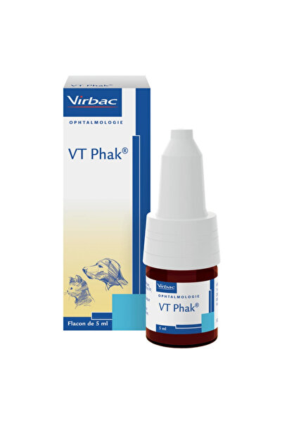 Virbac Vt Phak Οφθαλμικές Σταγόνες Κατά των Καταρράκτων για Σκύλους & Γάτες 5ml