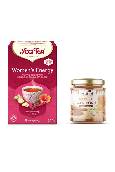 Yogi Tea Βιολογικό Πακέτο – Ενεργειακό Τσάι για Γυναίκες + Μέλι με Κανέλα Pro...