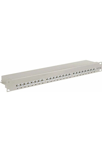 goobay Πάνελ διανομής για rack 1U 19 " με 24 θύρες cat6a Γκρι Κωδικός: 90855