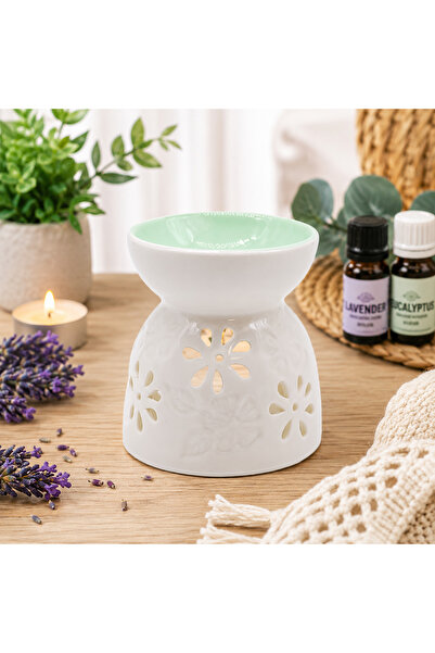 OEM Lampă de Aromaterapie din Ceramică – Model Floral