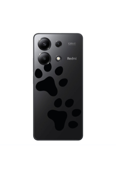 Other Xiaomi Redmi Note 13 4G Paws Transparent Silicone TPU Θήκη