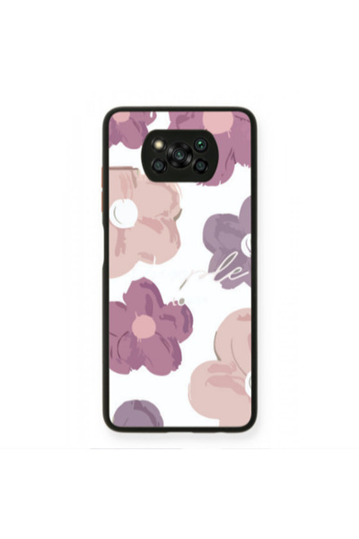 Other Xiaomi Poco X3 /X3 Pro Flowers 2 Black Glossy Θήκη