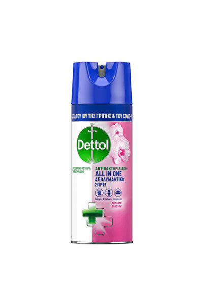 Dettol Όλα σε Ένα Απολυμαντικό Σπρέι για Άνθη Οπωρώνων 400ml