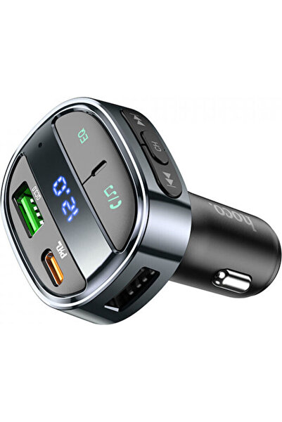 hoco. Πομπός FM Αυτοκινήτου Hoco E70 με Bluetooth / USB Μεταλλικό Γκρι Κωδικό...