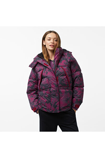 Timberland Howker Recycled Down Printed Puffer Kadın Mor Ceket
