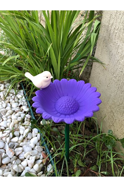 dusa3d Dekoratif Kuş Banyosu Çiçek Obje