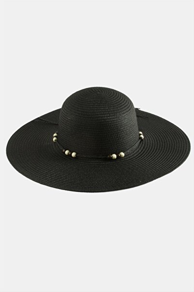 AKSESUARIM Beaded Straw Hat