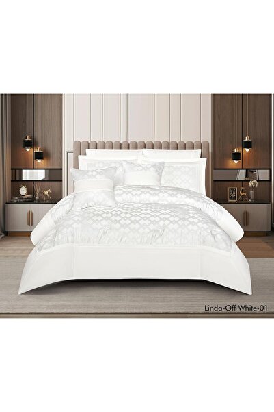 BIET ALMAFROSHAT Luxury Jacquard 8Pcs Bridal Wedding Comforter Set