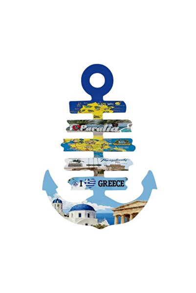 Tradesor Διακοσμητικό Souvenir κρεμαστό - Greece - Σετ 6 τεμάχια - LY2609 - 1...