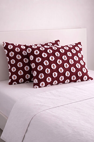 LADYNİL Set of 2 Pompom Patterned Pillowcases 100% Cotton |   50X70Cm |   Sui...
