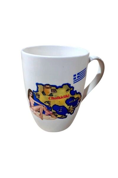 Tradesor Σετ κεραμική κούπα Souvenir - 12pcs - Chalkidiki - 221202