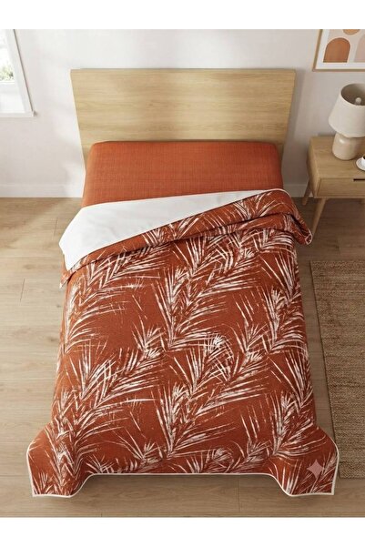 ŞENER HOME Tropical Palm Pattern Printed 150X240 Cm. Single Person Single Pike