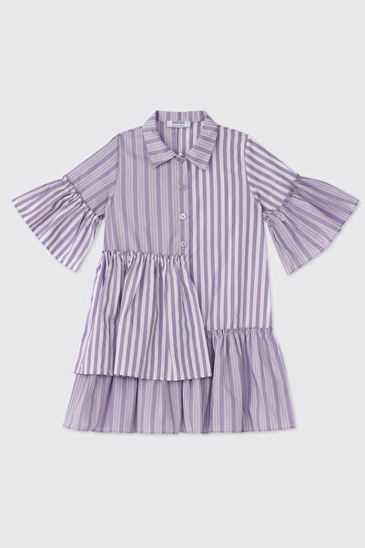 Panço Girl's Lilac Dress