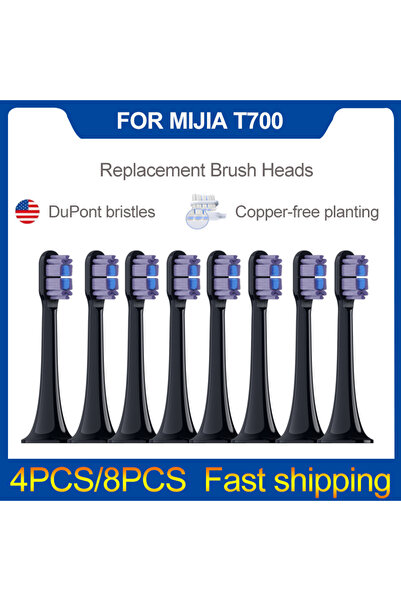 Choice1 purple 8PCS Replacement Brush Heads For MIJIA T700 Sonic Electric Too...