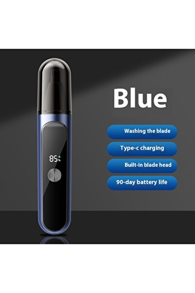 Choice1 Blue Rechargeable Electric Nose Hair Trimmer Hair Trimmer Nose Hair R...