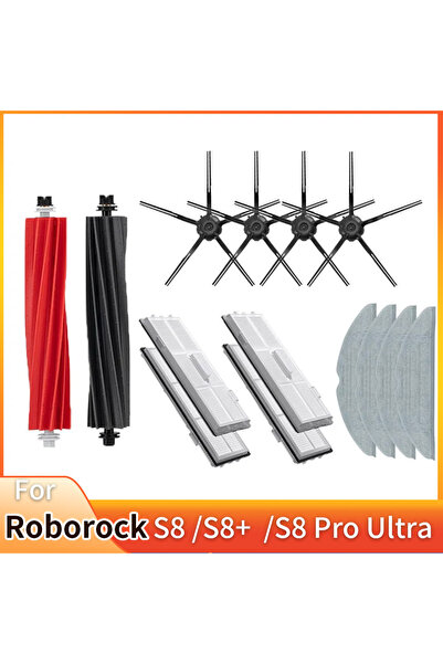 Choice21 14pcs For Roborock S8 Pro Ultra S8+ Spare Parts DuoRoller Main Side ...