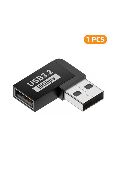 Choice4 1x AG-AM-CW-FM USB A Female to USB A Male Adapter 90°/180° Converter ...