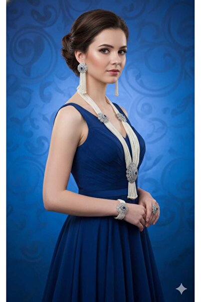 Generic Smoky Gray Pearl Jewelry Set - a True Touch of Luxury