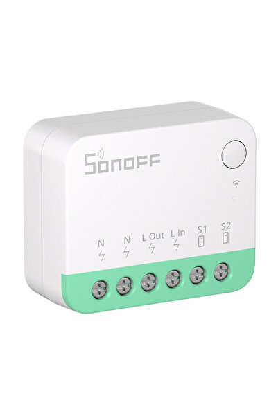 Sonoff smart διακόπτης MINIR4M, 2 κανάλια, Wi-Fi, 10A, λευκός