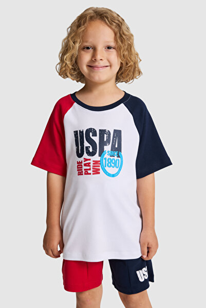 U.S. Polo Assn. Erkek Çocuk Kırmızı Bisiklet Yaka Tişört 50327037-VR171