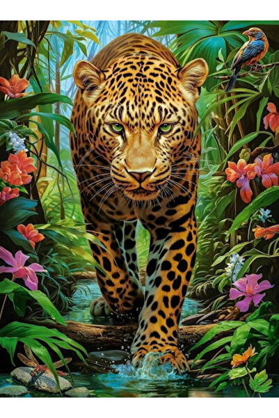Castorland Puzzle 2000 Leopard în Wild Castor