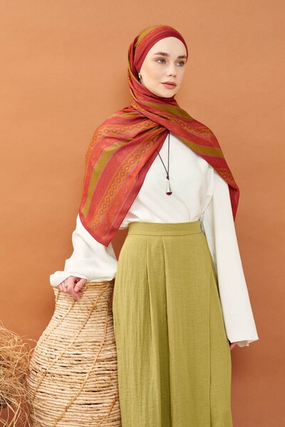 Silk Home Riva Shawl Tencel Ethnic Way Mercan