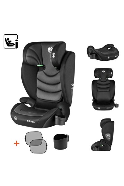 Tulano 2 в 1 I-Size Joy 20 Черен/Сив 100-150 см детско столче за кола с подви...