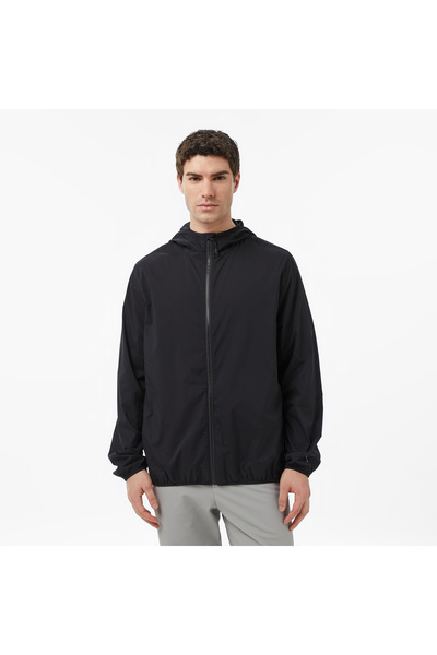 Nautica Erkek Siyah Regular Fit Kapüşonlu Su İtici Mont