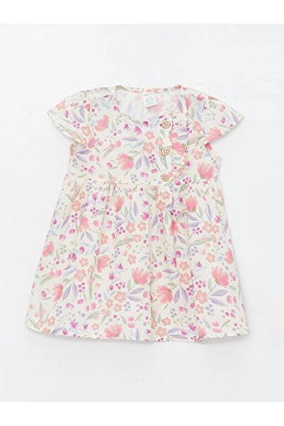 LC Waikiki Baby Girl Crew Neck Floral Print Dress