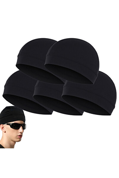 Choice1 5pcs Black 5/2/1pc Summer Cooling Skull Caps Helmet Liner Anti-UV Ant...