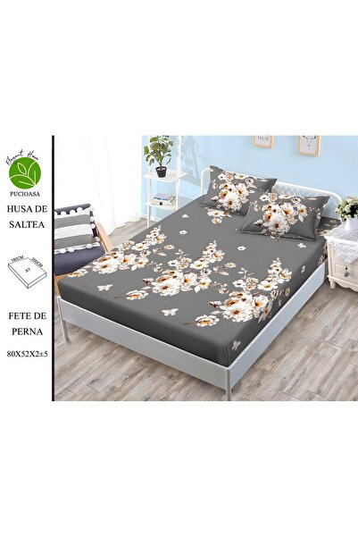 naniland.ro Husă de Pat Finet 2 Persoane 3 Piese cu Elastic 180x200 cm, Model...
