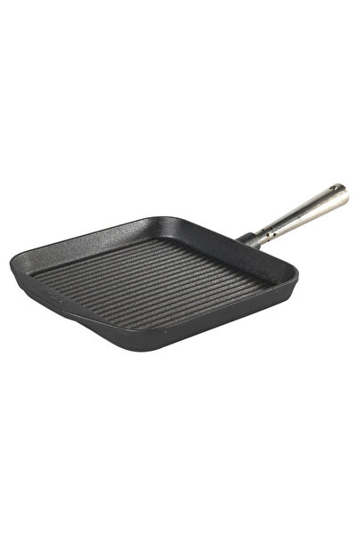 Skeppshult Tigaie grill 25 cm, 3.1 kg, neagra, cu maner din otel