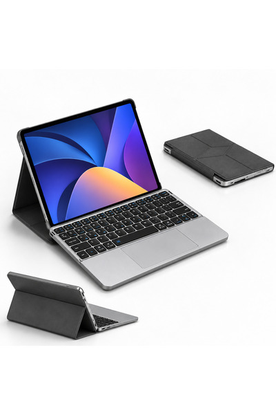 EHZ TEKNOLOJİ Galaxy Tab A11+ Plus 11inç 2025 Uyumlu Touchpad’li Bluetooth Kl...