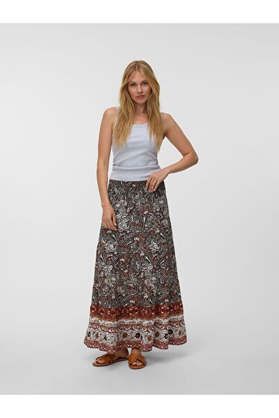 Vero Moda Rock VMSWIP Mittlere Taille Langer Rock