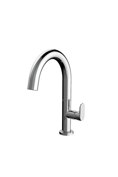 ARMANDO VICARIO Slim Chrome Μπαταρία Νιπτήρος Μεσαίου Ύψους με Βαλβίδα clic-c...