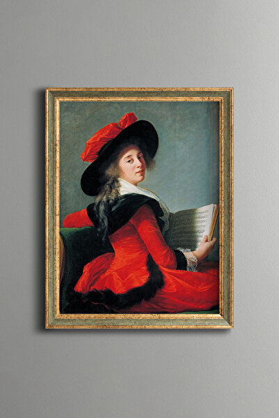 epiqart Portrait of the Baroness of Crussol - Vintage Patterned Painting - Fi...