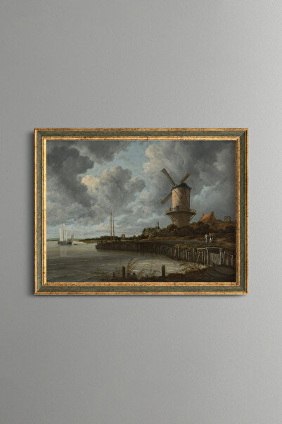 epiqart Windmill - Vintage Patterned Painting - Fine Model