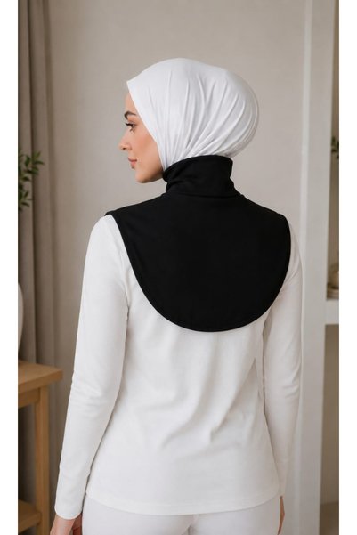 ICOLEXİN Practical Turtleneck Flexible Lycra Sleeveless Women's Hijab Neck Collar